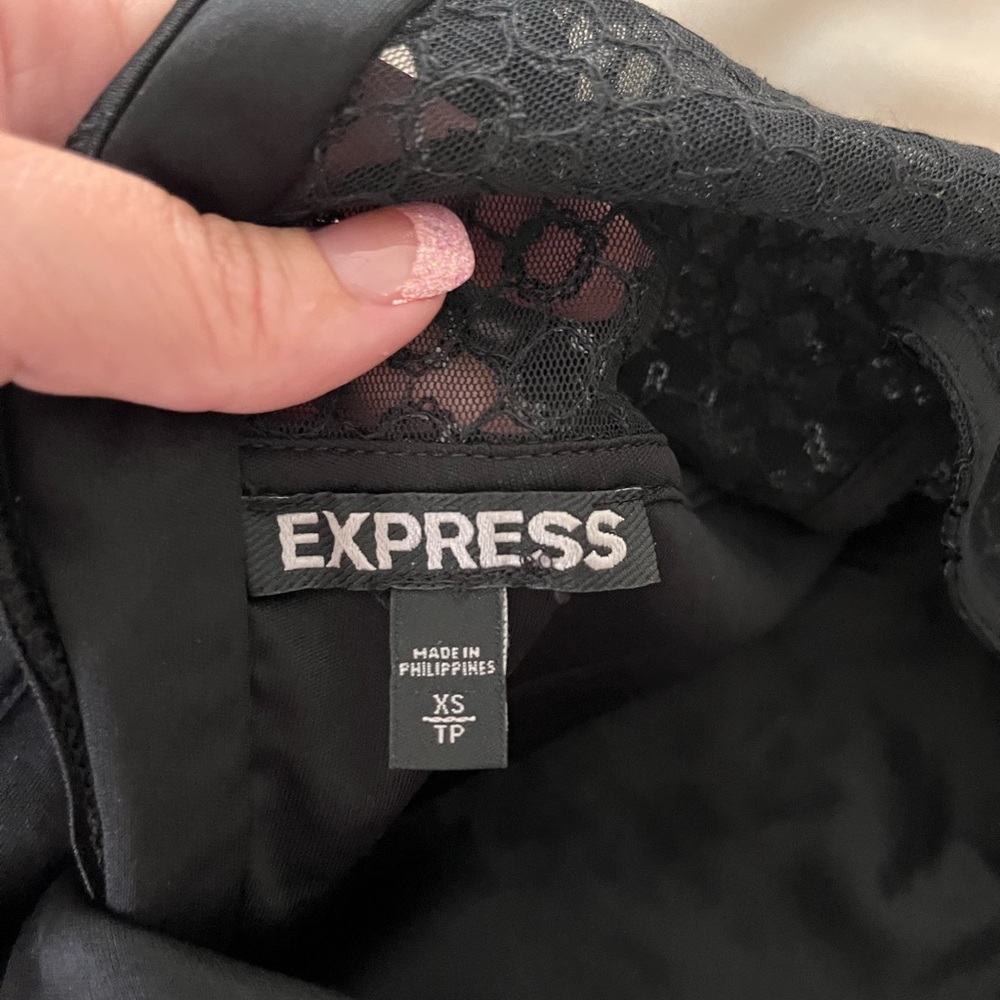 Express full sequin black dress size xs - Picture 2 of 2